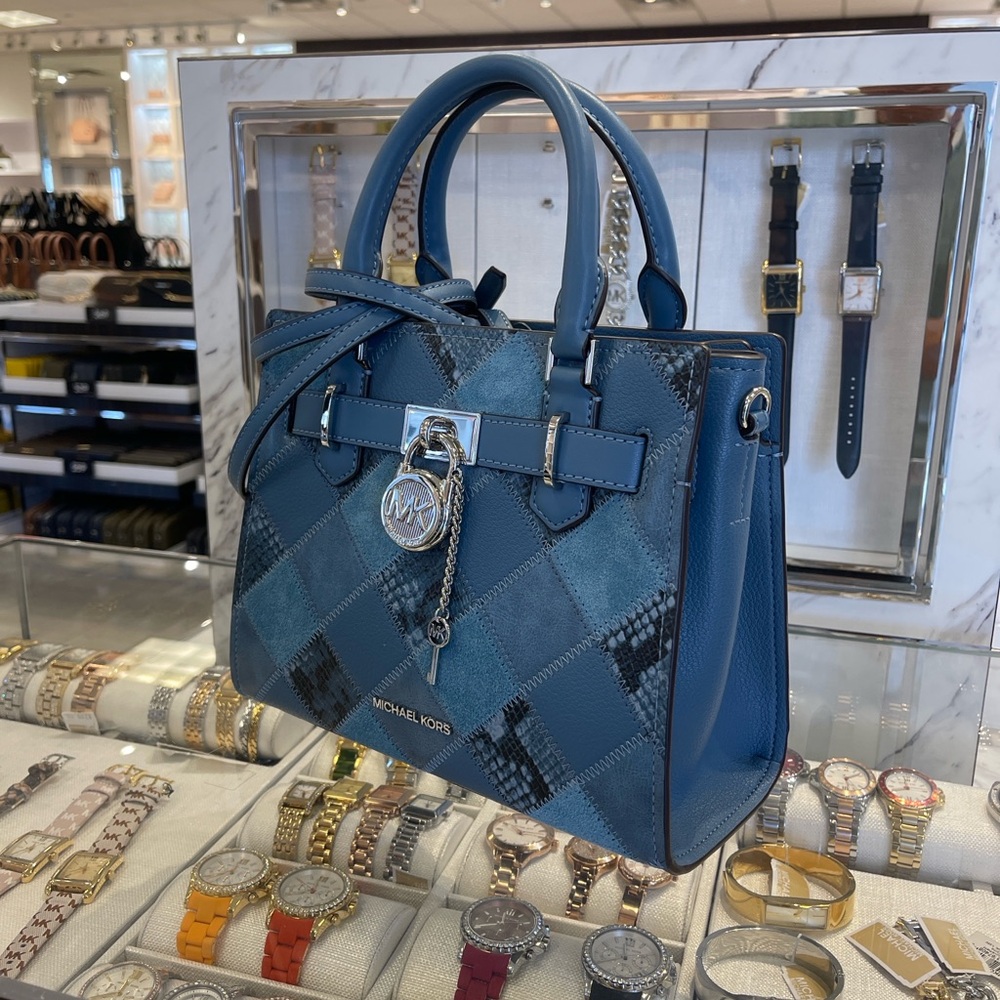 MICHAEL KORS Hamilton Small Patchwork Satchel Crossbody Bag
Cornflower
NWT - Picture 3 of 16